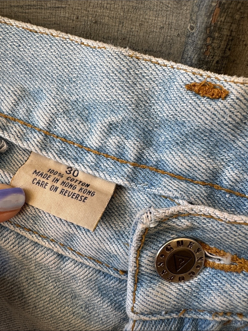 Guess Reworked Jean Shorts - Picture 2 of 7